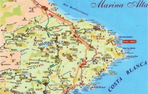 Marina Alta  Maps Costa BlaNCA 